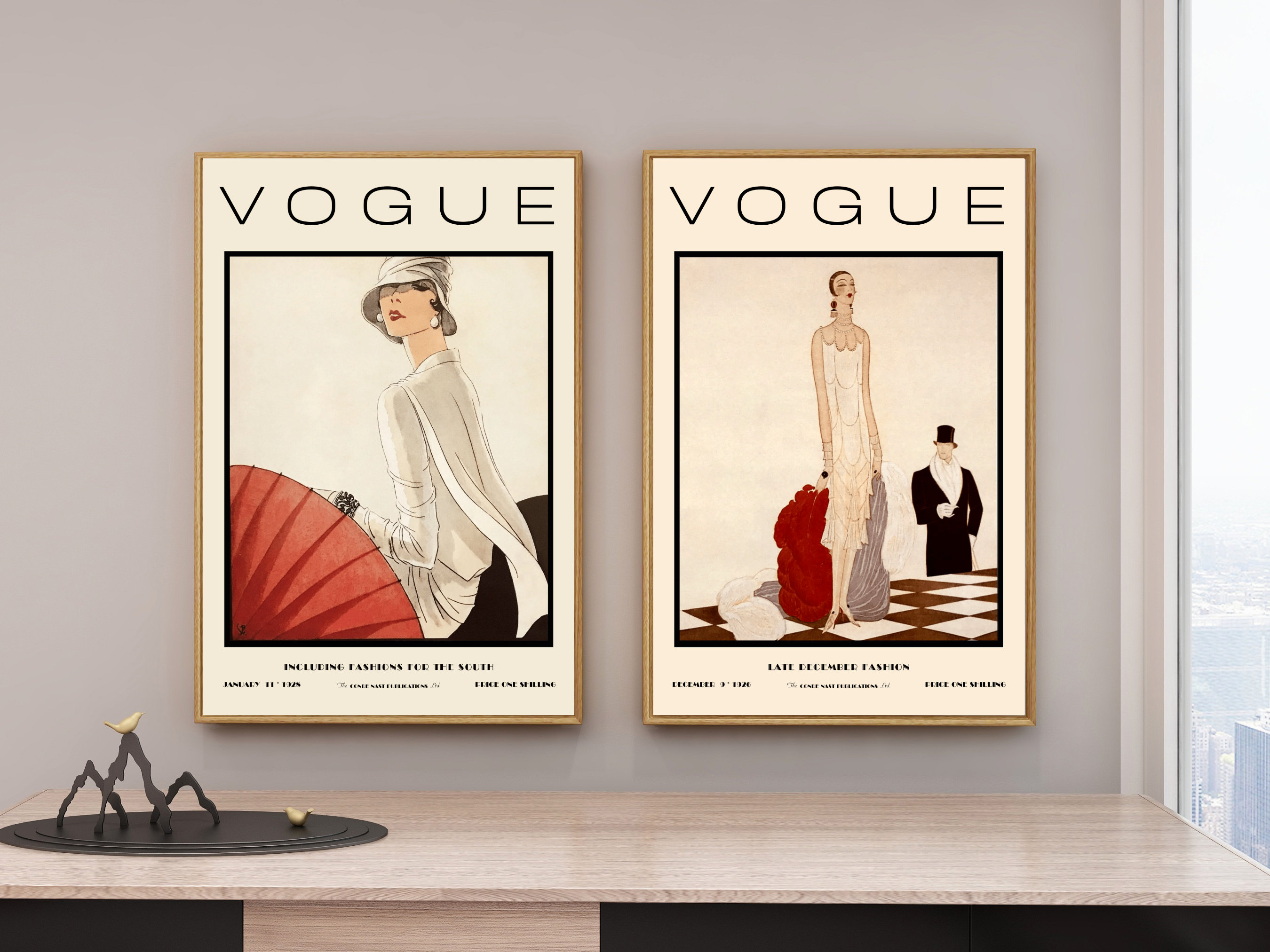VOGUE ポスター 1927年 アールデコ　ヴィンテージ VOGUE ポスター 1927年 アールデコ ヴィンテージ VOGUE ポスター 1927