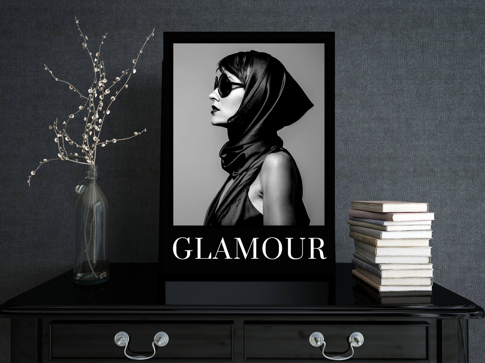 Glamour Fashion Art Print Poster Home Wall Art Fashion Etsy