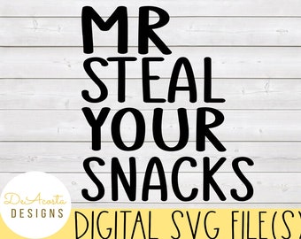 Mr Steal Your Snacks svg; Boy svg; Baby svg; Toddler svg; Kid svg; Baby Onesie svg; Toddler Boy svg; Baby Boy svg; Funny Boy svg; Cricut svg