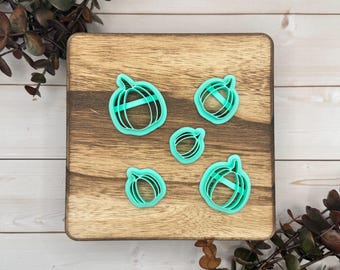 Pumpkin Clay Cutters set of 5