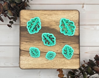 Oak Leaf Clay Cutters set of 6