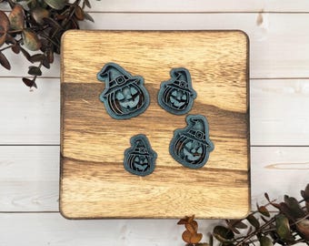 Pumpkin with Witch Hat Clay Cutters set of 4