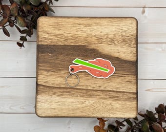 Buffalo Wing Keychain | Buffalo Football Inspired Keychain | Chicken Wing Keychain | Buffalo Fan Gift | 3D Printed Keychain | Game Day Acces