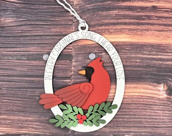 Cardinal Ornament
