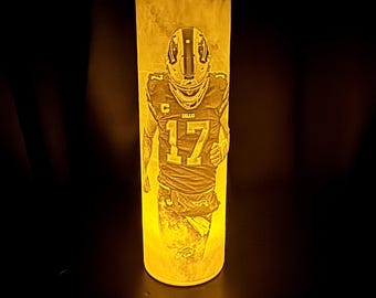Buffalo Football Prayer Candle | Buffalo Fan Gift | Funny Game Day Decor | Lithophane LED Candle | Football Fan Gift | 3D Printed Decor