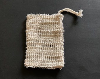 true balance ramie soap saver bag – Natural Exfoliating Pouch, Zero Waste, Eco Friendly, Vegan, Plastic Free Bath Accessory