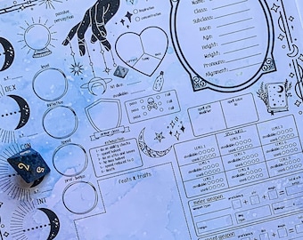 Dnd Character Sheet Etsy