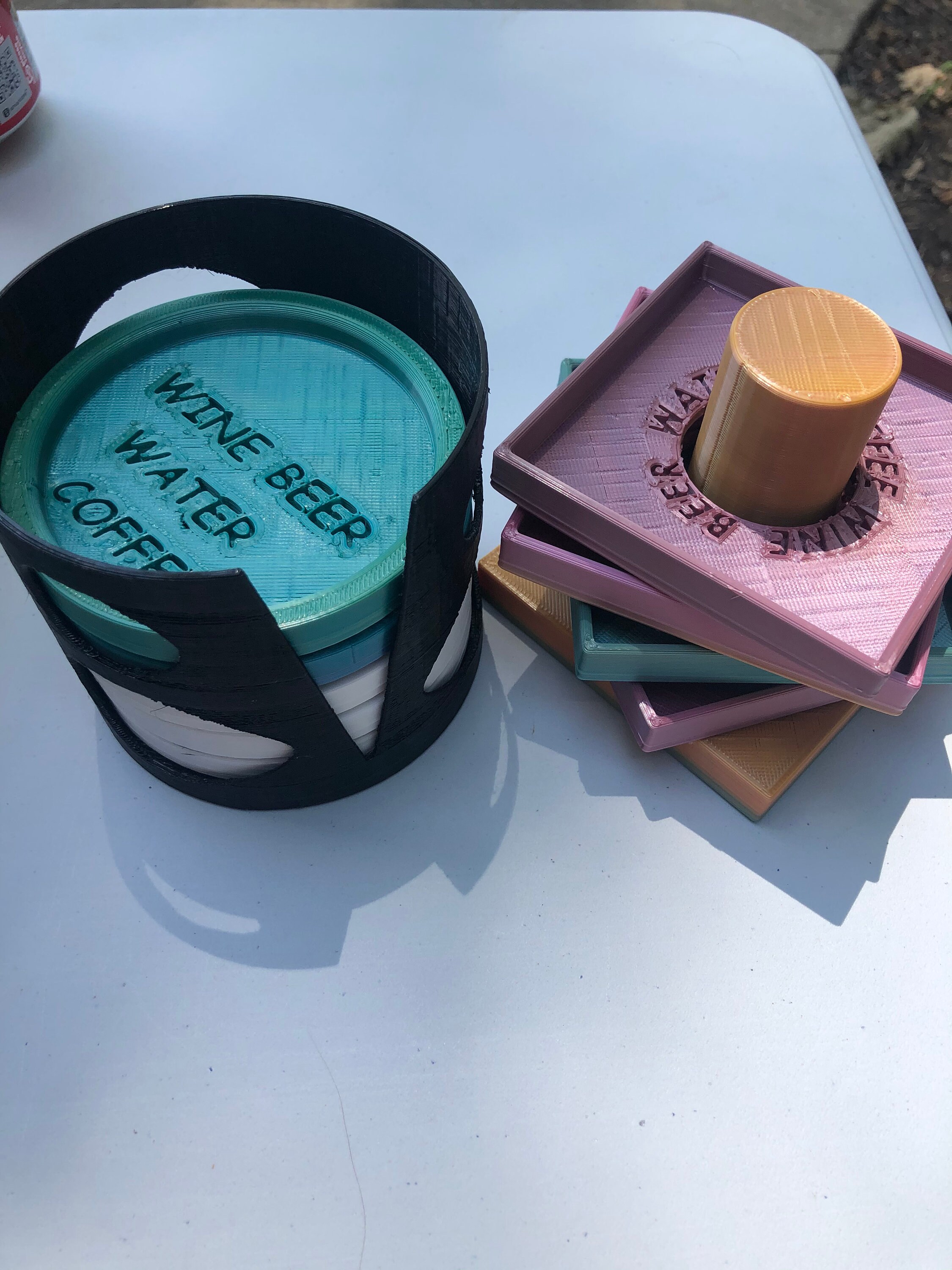 COASTERS With HOLDER CUSTOMIZABLE Etsy New Zealand