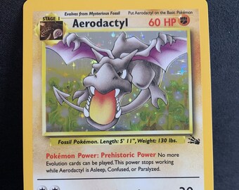 Pokemon Japanese Card - Fossil - AERODACTYL (holo-foil