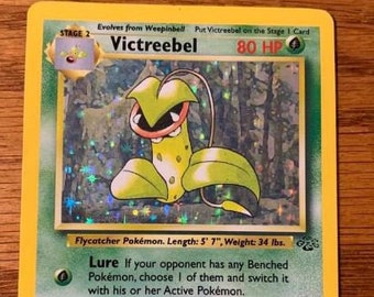 Carta Antiga Pokemon Victreebel 14/64 Holo Rare Jungle Original Card