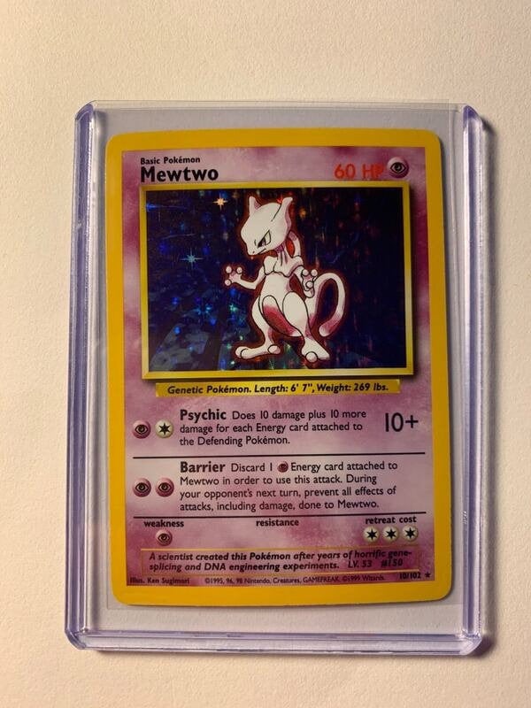 Pokemon Mewtwo Card