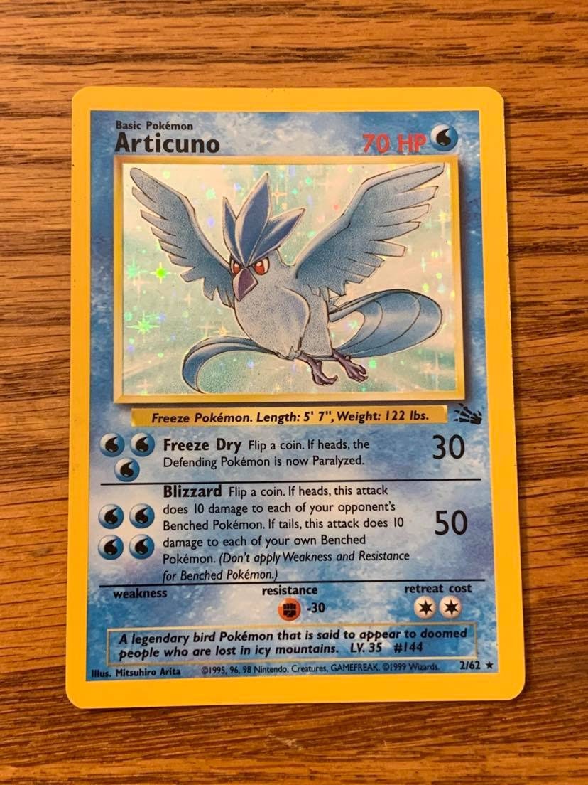  Articuno 17/62 Pokemon Card Very Rare : Toys & Games