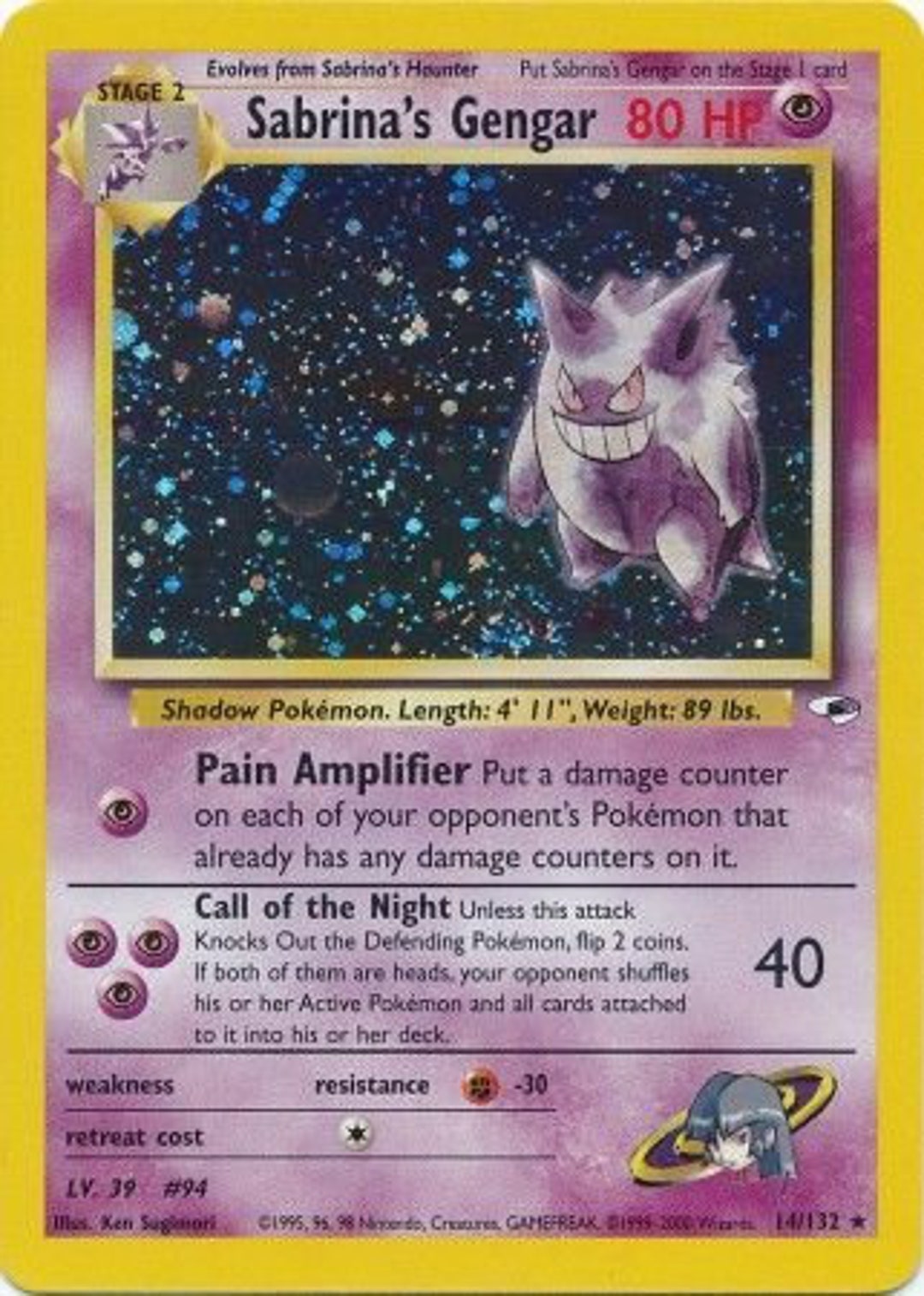 Gengar Card