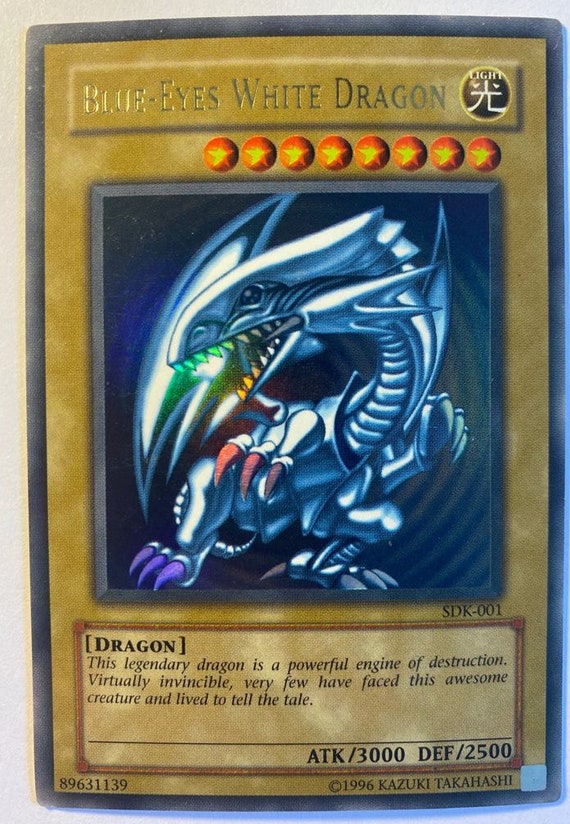 REAL Blue-eyes White Dragon, SDK-001 Lightly Played