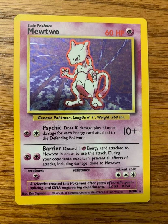 Check the actual price of your Mewtwo 10/102 Pokemon card