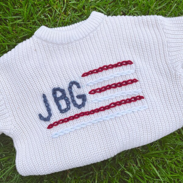 American Flag Sweater Etsy