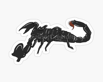 Emperor Scorpion Sticker (Large 8.5 x 4.5 in)