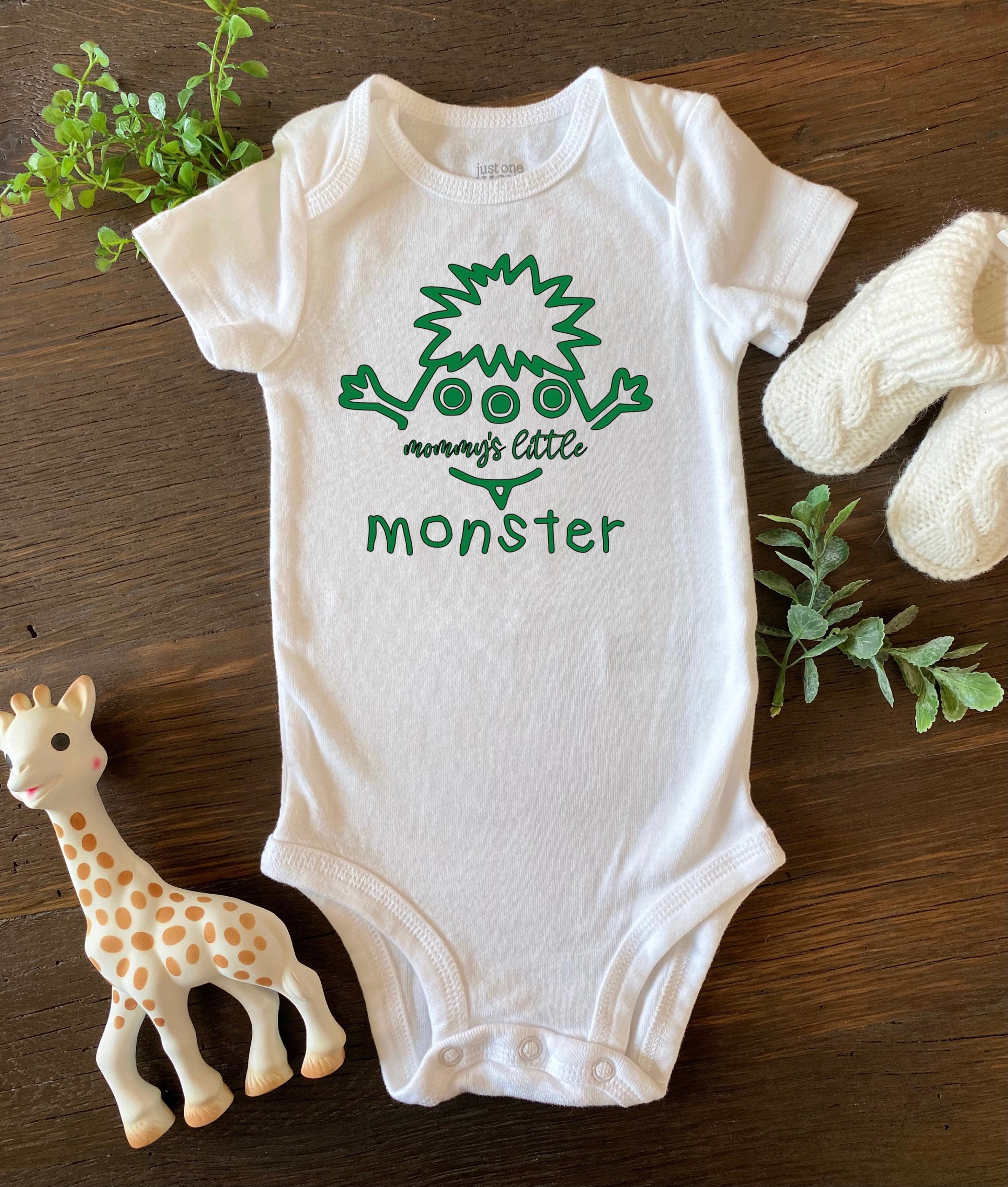 Mommys Little Monster Baby Onesie Etsy