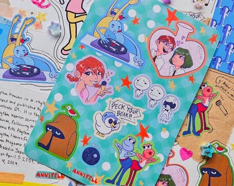 remix! Rhythm Heaven DS Y2K Nostalgic Sticker Sheet