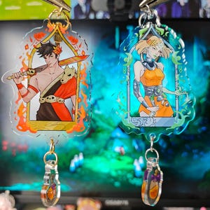Hades Game Melinoe Zagreus Acrylic Keychains