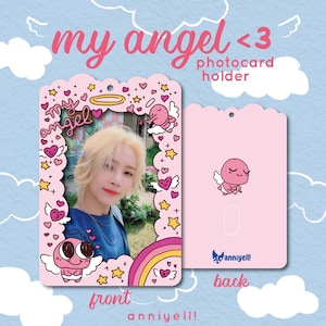 my angel - K-Pop Acrylic PC Photocard Holder Keychain