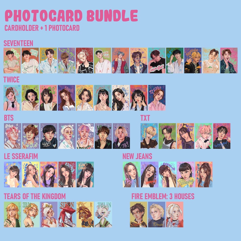 my angel - K-Pop Acrylic PC Photocard Holder Keychain
