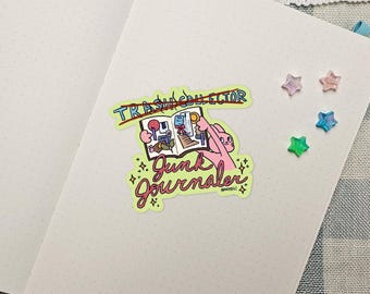 junk journaler - Original Waterproof Vinyl Die-Cut Sticker