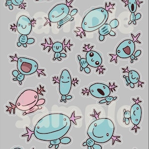 Woops Sticker Pack Woops! - Clear Fanart Deco Sticker Sheet - Etsy