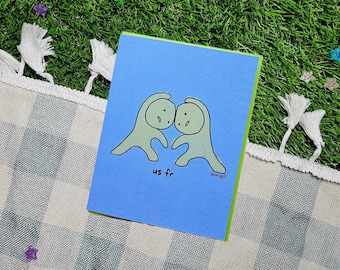 nós fr - Cartão de felicitações para o dia a dia / Dia dos Namorados / Aniversário (Fanart Everyday)