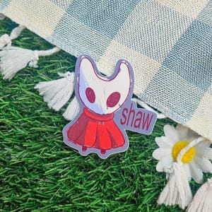 Pegatina troquelada de Hollow Knight Silksong de Hornet