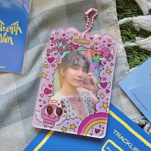 my angel - K-Pop Acrylic PC Photocard Holder Keychain