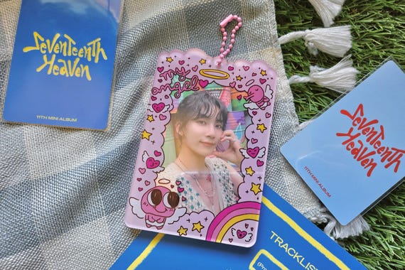 my angel - K-Pop Acrylic PC Photocard Holder Keychain