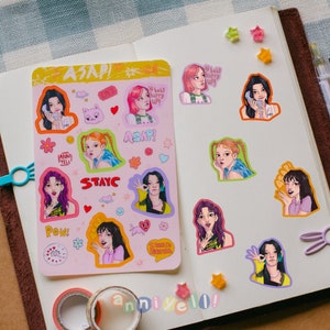 ASAP! - STAYC Kpop MV-Inspired Sticker Sheet