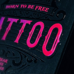 Tattoo (Warm) playing cards, fully custom and luxury poker playing cards