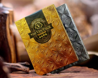the Vintage - Gold and Silver editions, fully custom and poker playing cards
