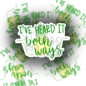 I’ve Heard It Both Ways Sticker / Psych Stickers / Shawn and Gus / Psych Con / Psychodelphia Trading Set