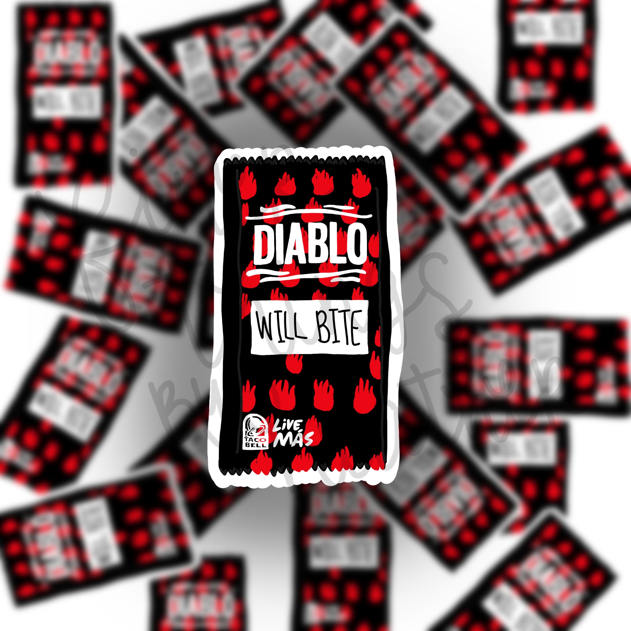 Diablo Will Bite Sticker Set / Patient Label Stickers / Spicy Patient ...