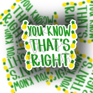 You Know That’s Right Sticker / Psych Stickers / Shawn and Gus / Psych Con / Psychodelphia Trading Set