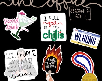 The Office Season 2 Sticker Set 1 / The Office Sticker Set / Best Dundies Ever