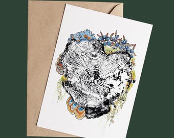 Greeting card "Wild Heart"