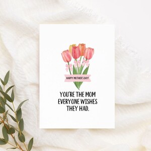 Cartão de dia das mães para impressão, cartão engraçado de dia das mães para download instantâneo, cartão de aniversário para mãe, cartão de feliz dia das mães