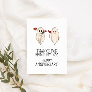 Gracias imprimible por ser mi tarjeta Boo / Descarga instantánea / Tarjeta de aniversario divertida / Tarjeta de aniversario de Halloween divertida / Tarjeta para ella /