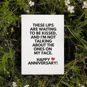 Printable These Lips Card | Naughty Anniversary Card | Dirty Anniversary Card | Funny Card For Him | Naughty Card For Him