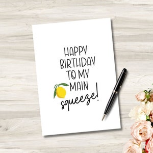 Afdrukbare gelukkige verjaardag aan mijn belangrijkste Squeeze Card grappige kaart Instant Download digitale download sarcastische verjaardagskaart verjaardagskaart