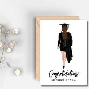 Printable Congratulations Graduation Card | Instant Download | 2022 Graduation Card | Graduation Gift | Cap and Gown Card |
