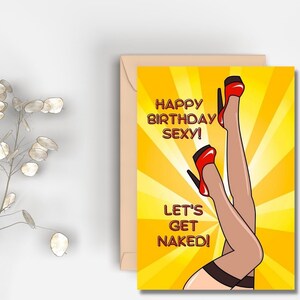 Druckbare Happy Birthday Sexy Karte | Sofort Download | Freche Geburtstagskarte | Schmutzige Karte | Geburtstag für Mann | Lustige Karte | Comic