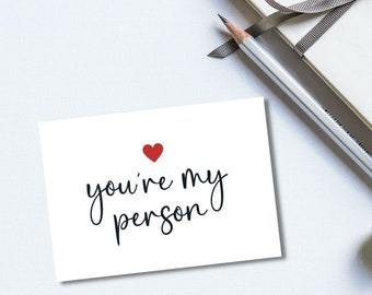 You're My Person Card Instant Download Funny Dirty Love Card Digital Download Valentines Card Anniversary Printable Card Couples Card