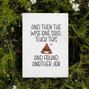 Printable Congrats On The New Job Card | Instant Download | Funny Co-worker Card | Going Away Card | Goodbye Card | Found A New Job Card