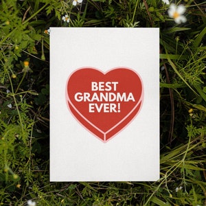 La mejor tarjeta de la abuela / Tarjeta del Día de la Madre / Tarjeta del Día de la Madre Feliz / Tarjeta para la abuela / Feliz Día de la Madre / Tarjeta de cumpleaños de la abuela