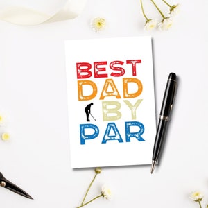 Carta stampabile per la festa del papà felice / Download istantaneo / Carta miglior papà per par / Carta papà / Carta da golf divertente / Regalo del padre